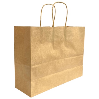 Bulk 32 x 11 x 25cm Paper Bag Plain (100pcs)